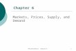 Macroeconomics Chapter 61 Markets, Prices, Supply, and Demand Chapter 6