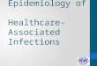 Epidemiology of Healthcare- Associated Infections