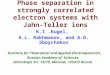 Phase separation in strongly correlated electron systems with Jahn-Teller ions K.I.Kugel, A.L. Rakhmanov, and A.O. Sboychakov Institute for Theoretical