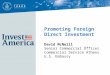 David McNeill Senior Commercial Officer Commercial Service Athens U.S. Embassy Promoting Foreign Direct Investment