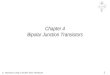 C. Hutchens Chap 4 ECEN 3313 Handouts 1 Chapter 4 Bipolar Junction Transistors