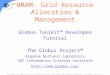 GRAM: Grid Resource Allocation & Management Globus Toolkit™ Developer Tutorial The Globus Project™ Argonne National Laboratory USC Information Sciences