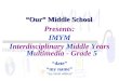 Presents: IMYM Interdisciplinary Middle Years Multimedia - Grade 5 “date” “my name” “my email address” “Our” Middle School