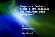 Corporate Context: A SOA & BPM Alliance Via Business Data Management Amir Bahmanyari Architect