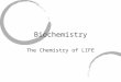 Biochemistry The Chemistry of LIFE. Atoms The smallest unit of matter