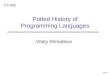Slide 1 Vitaly Shmatikov CS 345 Potted History of Programming Languages