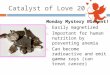 Catalyst of Love 2011 Monday Mystery Element! 1. Easily magnetized 2. Important for human nutrition by preventing anemia 3. Can become radioactive and