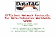 Efficient Network Protocols for Data-Intensive Worldwide Grids Seminar at JAIST, Japan 3 March 2003 T. Kelly, University of Cambridge, UK S. Ravot, Caltech,
