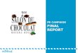 PR CAMPAIGN FINAL REPORT. SUBJECTS  Arranging the 2 nd Salon du Chocolat PR campaign aimed at  Presenting the Salon as an independent high status event