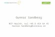 Gunnar Sandberg NCP Health, tel.+46 8 454 64 45 Gunnar.Sandberg@vinnova.se
