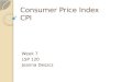 Consumer Price Index CPI Week 7 LSP 120 Joanna Deszcz