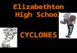 Elizabethton High School CYCLONES. Monday, May 18, 2009