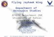 Http:// All information subject to change, call for current information Department of Aerospace Studies AFROTC Detachment 280 University