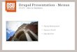Drupal Presentation - Menus CS 275 – Intro to Databases Fahmy Mohammed Spencer Forell Max Mueller