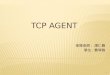 指導老師 : 潘仁義 學生 : 曹琴雅 1.  Introduction  Agent Introduction  Agent State  Protocol Agent  TCP Agent 2