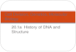 20.1a History of DNA and Structure Cell Division, Genetics, Molecular Biology