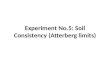 Experiment No.5: Soil Consistency (Atterberg limits)