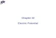 Chapter 22 Electric Potential. Electrical Potential Energy The electrostatic force is a conservative force, thus It is possible to define an electrical