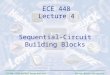 George Mason University ECE 448 – FPGA and ASIC Design with VHDL Sequential-Circuit Building Blocks ECE 448 Lecture 4