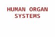 HUMAN ORGAN SYSTEMS. Integumentary Skeletal Muscular Nervous Endocrine Cardiovascular Lymphatic Respiratory Digestive Urinary Reproductive Organ Level