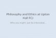 Philosophy and Ethics at Upton Hall FCJ Why you might just be interested…