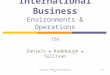 Copyright © 2015 Pearson Education, Inc.8-1 International Business Environments & Operations 15e Daniels ● Radebaugh ● Sullivan