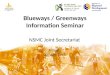 Blueways / Greenways Information Seminar NSMC Joint Secretariat Armagh 30 th April 2015