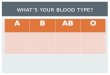 ABABO WHAT’S YOUR BLOOD TYPE?.  Many genes have more than two alleles.  This does NOT mean that an individual can HAVE more than two alleles.  This