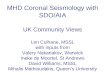 MHD Coronal Seismology with SDO/AIA UK Community Views Len Culhane, MSSL with inputs from Valery Nakariakov, Warwick Ineke de Moortel, St Andrews David
