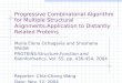 Progressive Combinatorial Algorithm for Multiple Structural Alignments:Application to Distantly Related Proteins Maria Elena Ochagavia and Shoshana Wodak