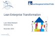 Lean Enterprise Transformation Lean Global Network  November 2014