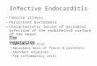 Infective Endocarditis Febrile illness Persistent bacteremia Characteristic lesion of microbial infection of the endothelial surface of the heart –Variable