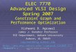 Spring 07, Apr 10, 12 ELEC 7770: Advanced VLSI Design (Agrawal) 1 ELEC 7770 Advanced VLSI Design Spring 2007 Constraint Graph and Performance Optimization