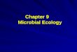 Chapter 9 Microbial Ecology. Microbiological Ecology: Microbiological Ecology: Microbial ecology is the study of the behavior and activities of microorganisms