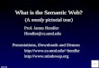 July, 04 What is the Semantic Web? (A mostly pictorial tour) Prof. James Hendler Hendler@cs.umd.edu hendler 