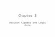 Chapter 3 Boolean Algebra and Logic Gate. Basic Operations of Boolean Algebra Boolean algebra – used in electronic digital circuit design Introduced by