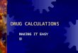 DRUG CALCULATIONS MAKING IT EASY. CLASS OUTLINE  1) review roman numerals  2) review apothecary measurements  3) review conversions  4) review 3 steps