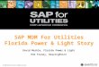 © 2008 Eventure Events. All rights reserved. SAP MDM For Utilities Florida Power & Light Story David Markle, Florida Power & Light Rob Franey, BearingPoint