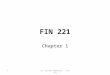 FIN 221 Chapter 1 1Dr. Hisham Abdelbaki - FIN 221
