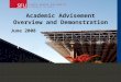 Academic Advisement Overview and Demonstration June 2008