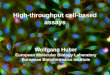 High-throughput cell-based assays Wolfgang Huber European Molecular Biology Laboratory European Bioinformatics Institute