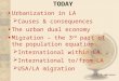 © T. M. Whitmore TODAY Urbanization in LA  Causes & consequences The urban dual economy Migration – the 3 rd part of the population equation  International