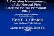 A Precision Measurement of the Neutral Pion Lifetime via the Primakoff Effect Jefferson Lab Experiment E99-014 PrimEx Collaboration Eric R. I. Clinton