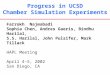 Progress in UCSD Chamber Simulation Experiments Farrokh Najmabadi Sophia Chen, Andres Gaeris, Bindhu Harilal, S.S. Harilal, John Pulsifer, Mark Tillack