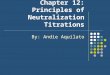Chapter 12: Principles of Neutralization Titrations By: Andie Aquilato