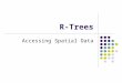 R-Trees Accessing Spatial Data. In the beginning… The B-Tree provided a foundation for R- Trees. But what’s a B-Tree? A data structure for storing sorted