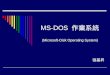MS-DOS 作業系統 張基昇 (Microsoft-Disk Operating System)