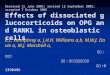 Received 15 June 2005; revised 12 September 2005; accepted 7 October 2005 Effects of dissociated glucocorticoids on OPG and RANKL in osteoblastic cells