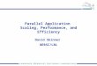 Parallel Application Scaling, Performance, and Efficiency David Skinner NERSC/LBL