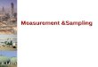 Measurement &Sampling. Part 1 – Introduction to Sampling